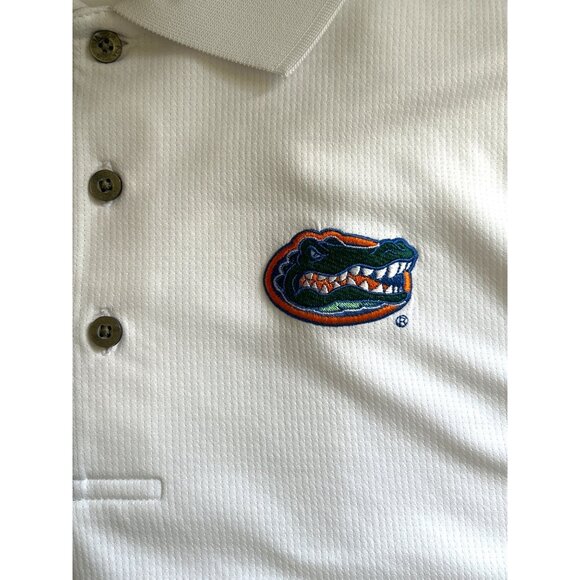 PGA Tour White Polo With Florida Gators Logo, Size Large - Picture 8 of 8